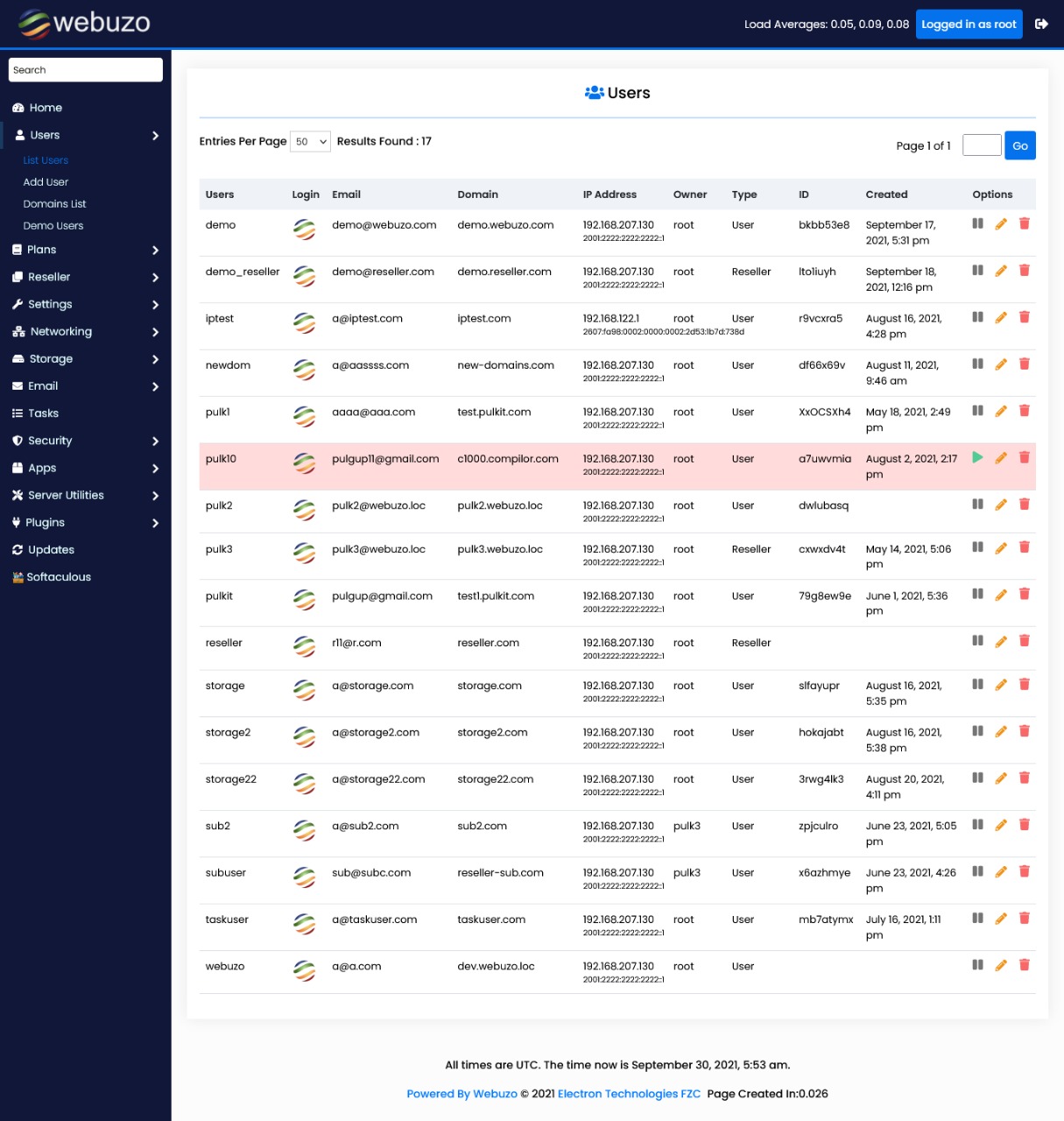 List Users List Users