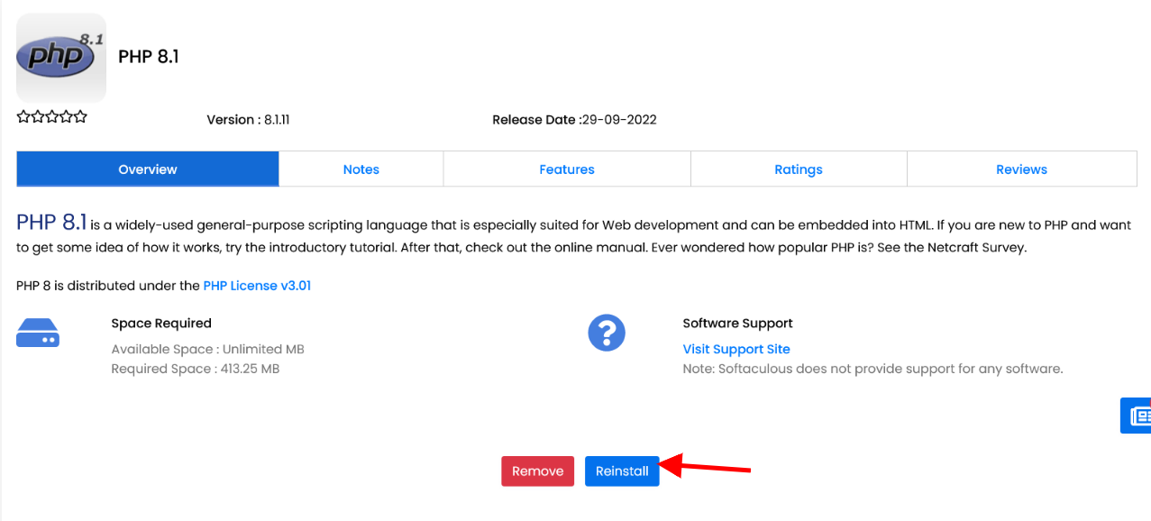 reinstall-php81 reinstall-php81