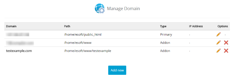 Add Domain – Webuzo