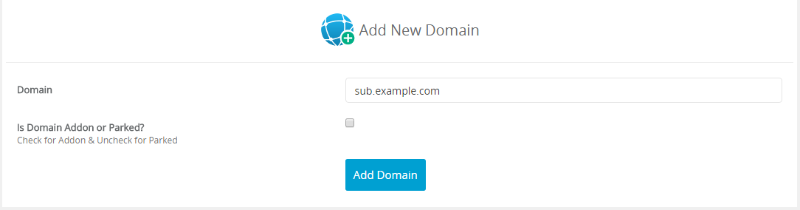 Add Domain – Webuzo