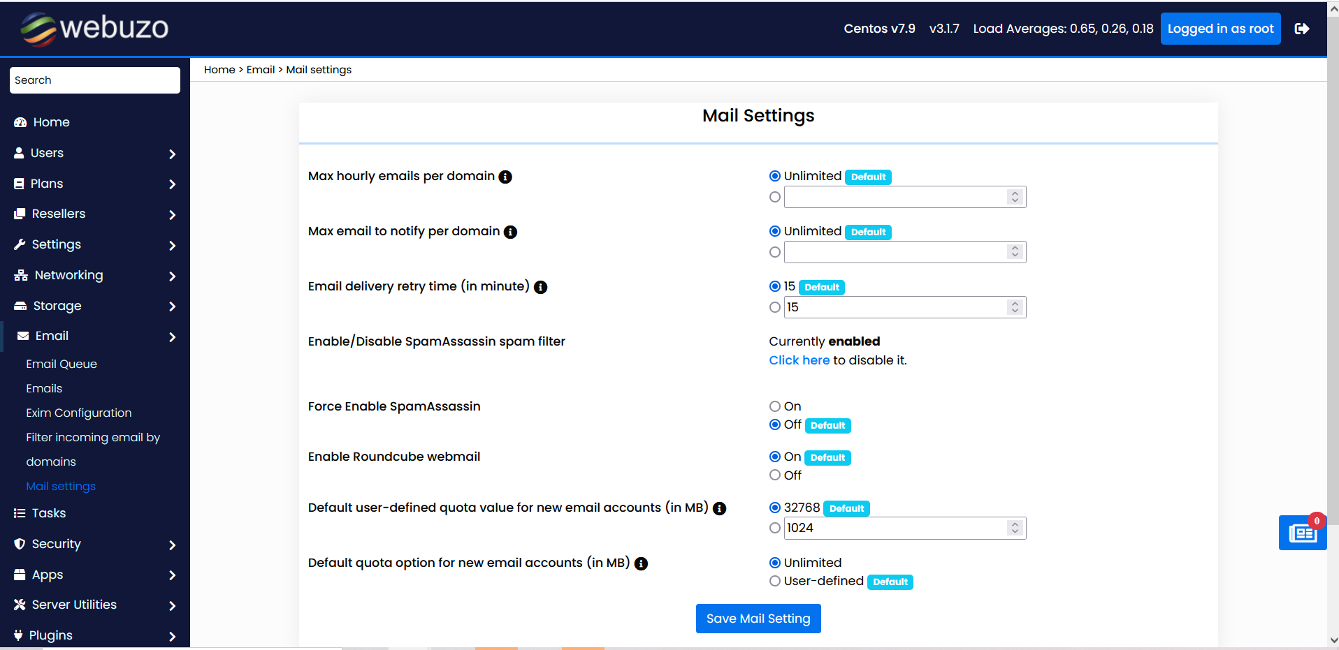 Secure Webuzo Control Panel Webuzo 3.1.7 Launched – Webuzo